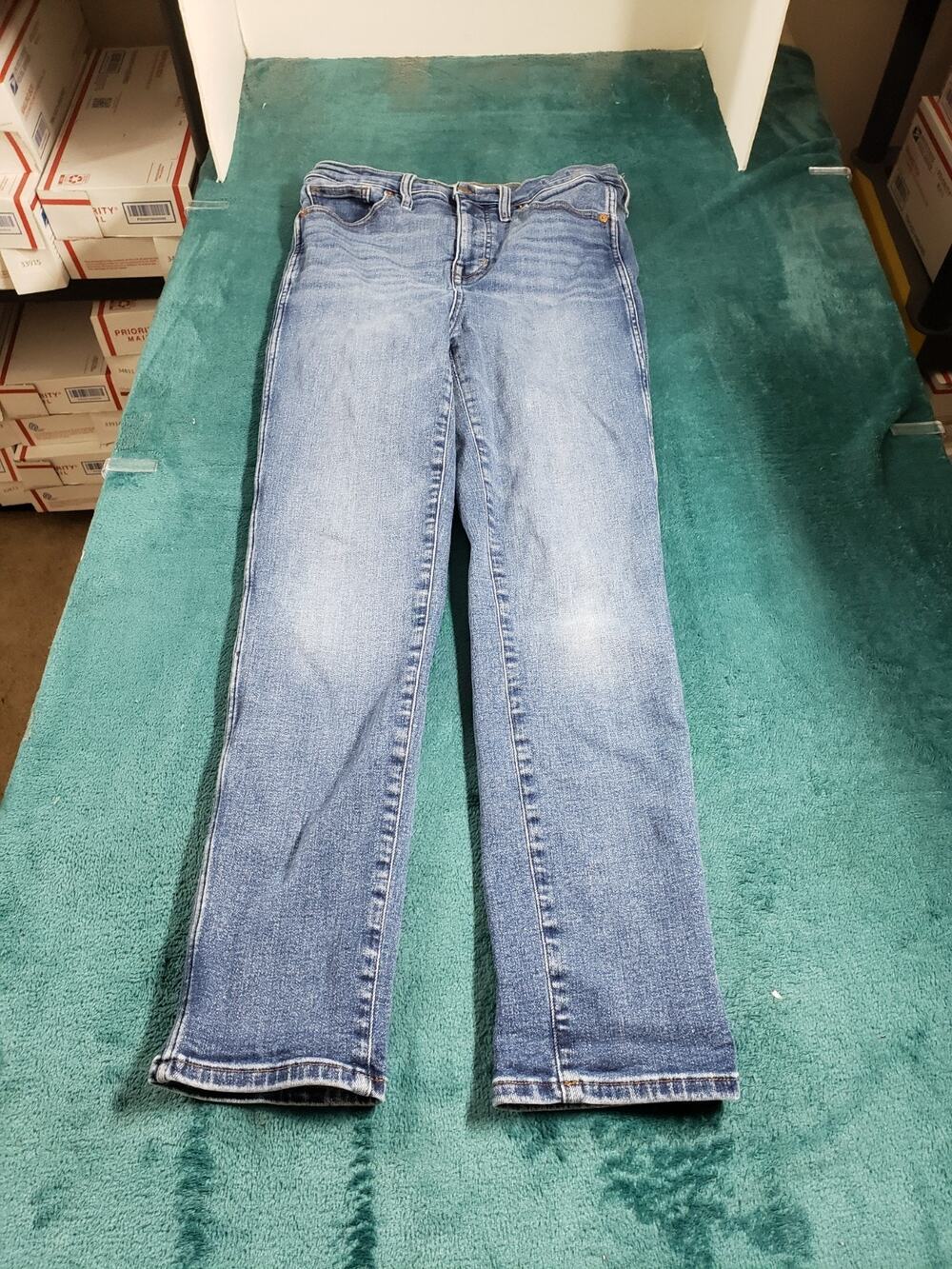 Madewell Jeans Size 29 Womens Blue Pants Stretch Denim Ladies Mid Rise Stovepipe